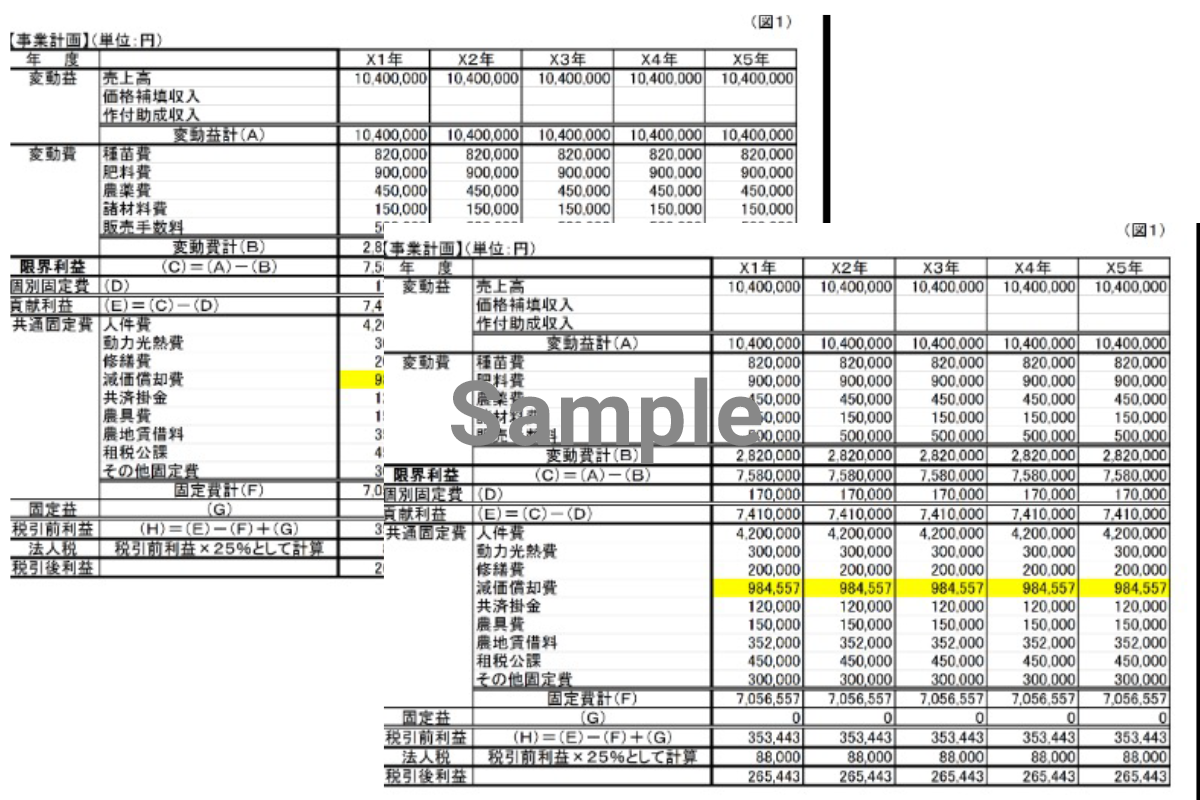事業計画、資金計画の作成支援